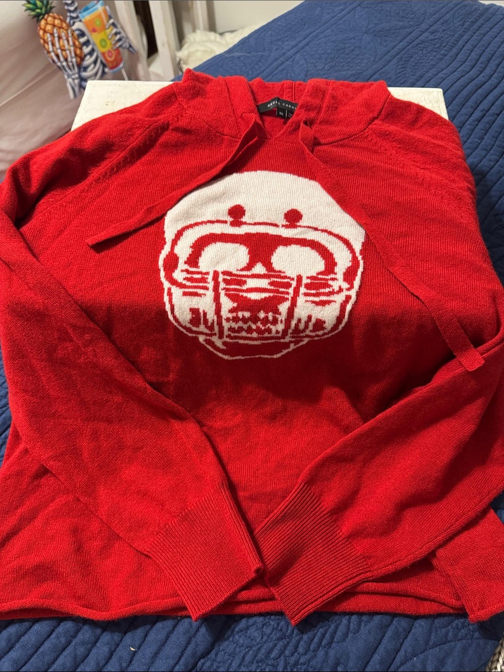 Skull Cashmere xs sweater football hoodie